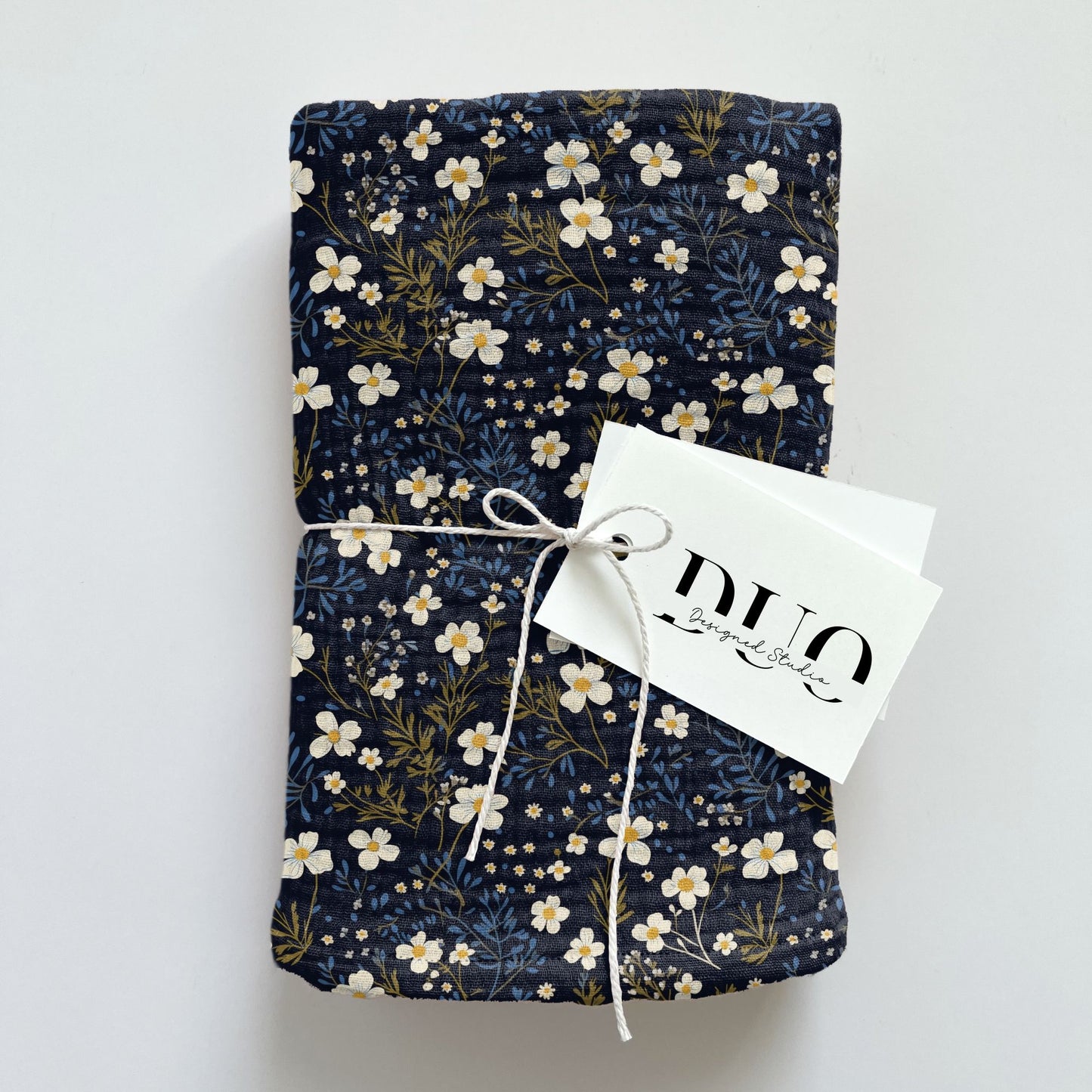Navy Ditsy Floral Digital Seamless Pattern
