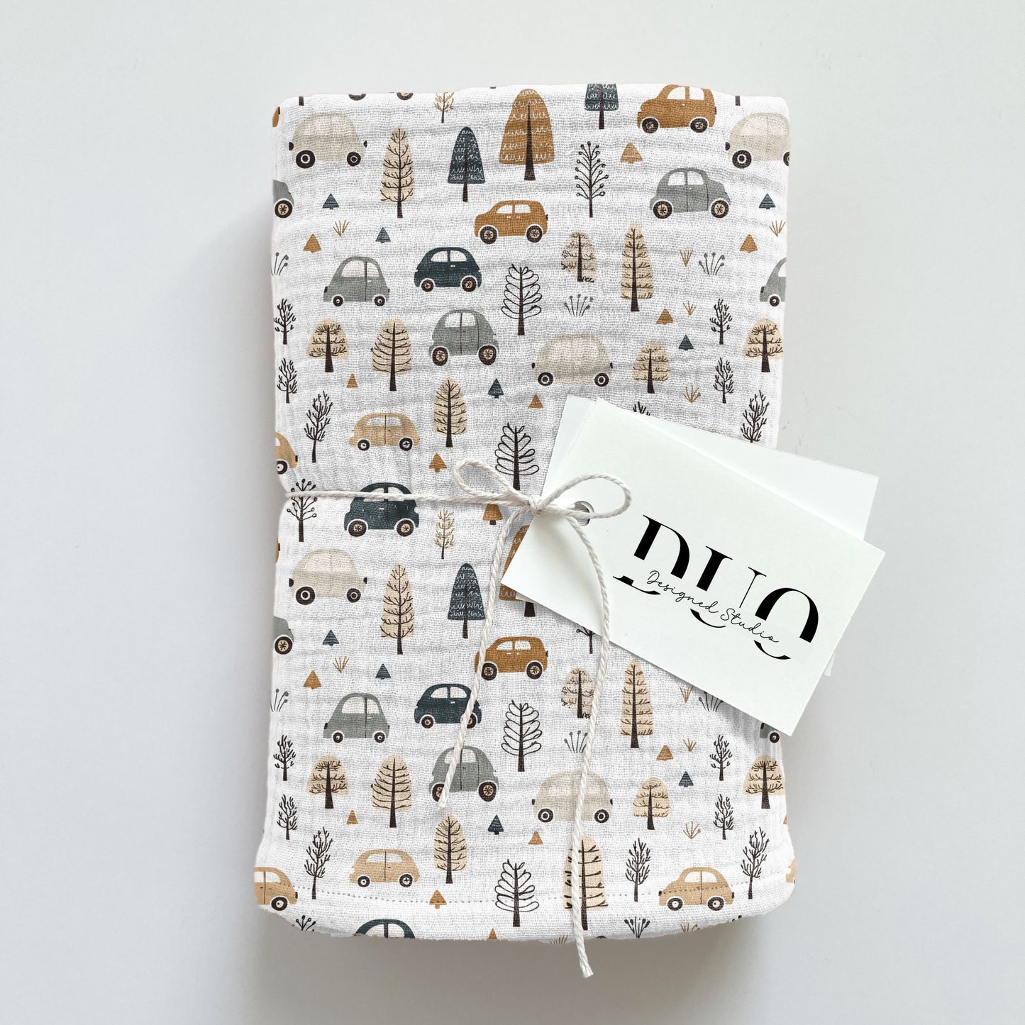 Neutral Cars Digital Seamless Pattern