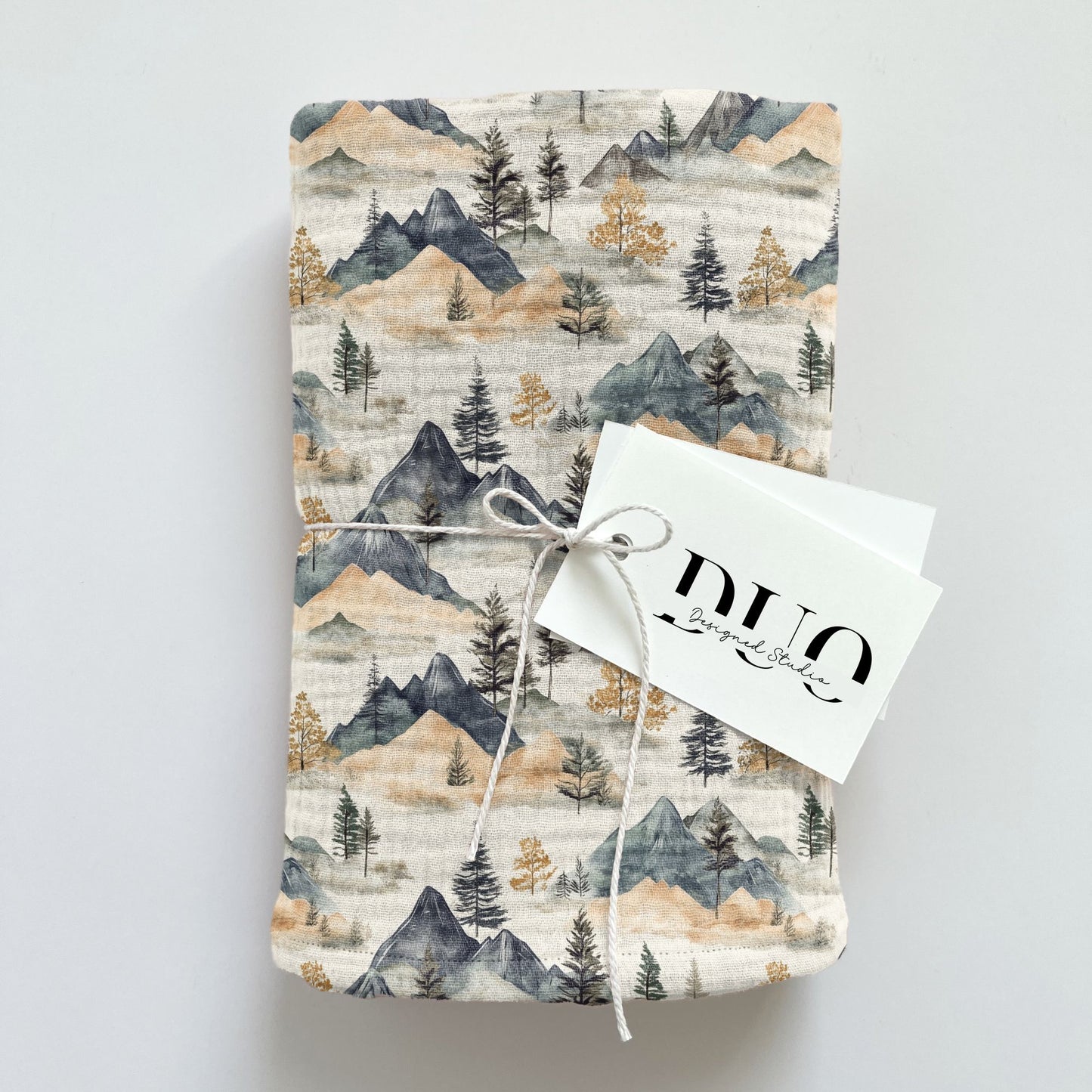 Neutral Mountainside Digital Seamless Pattern