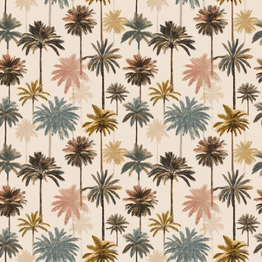 Neutral Palms Digital Seamless Pattern