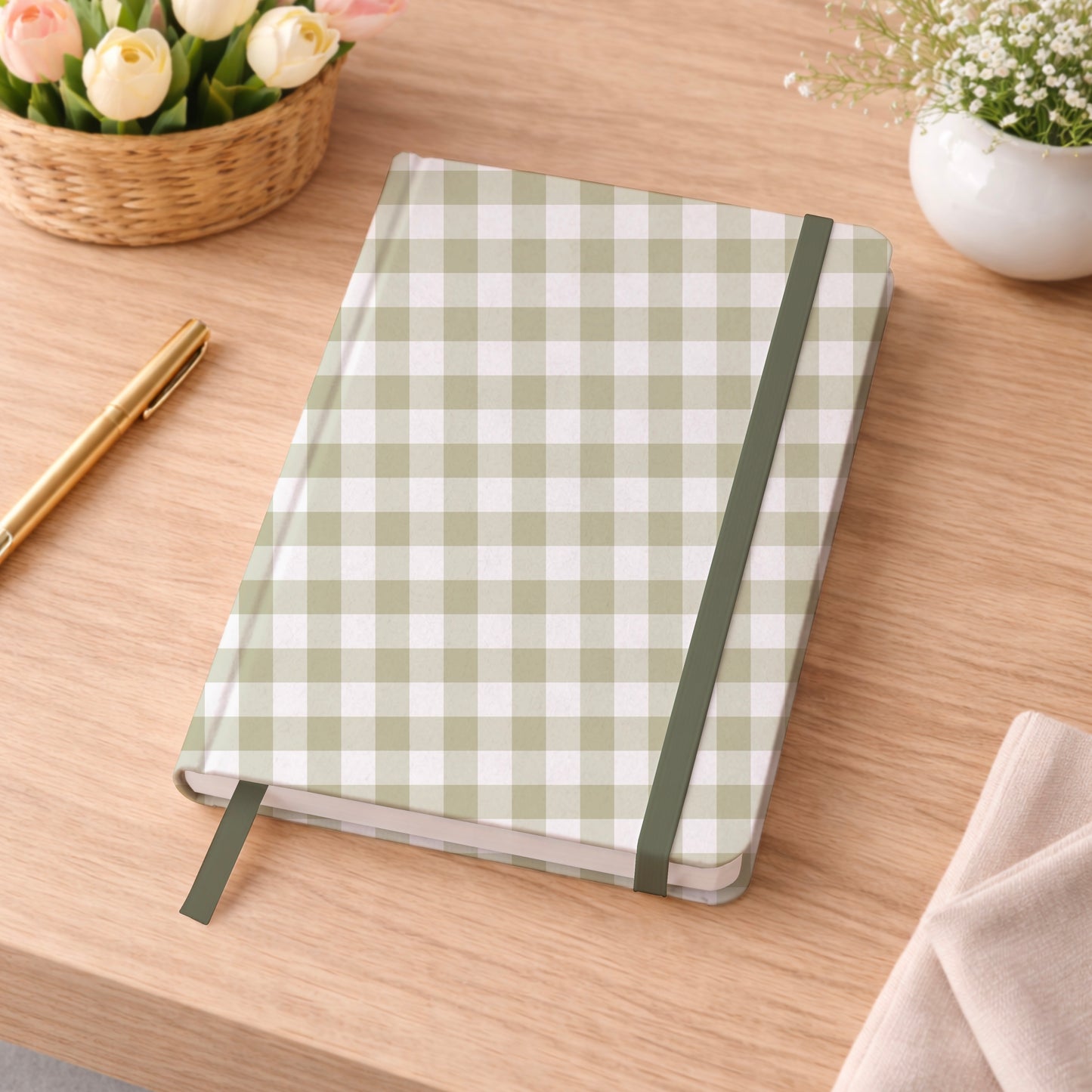 Leafy Green Gingham