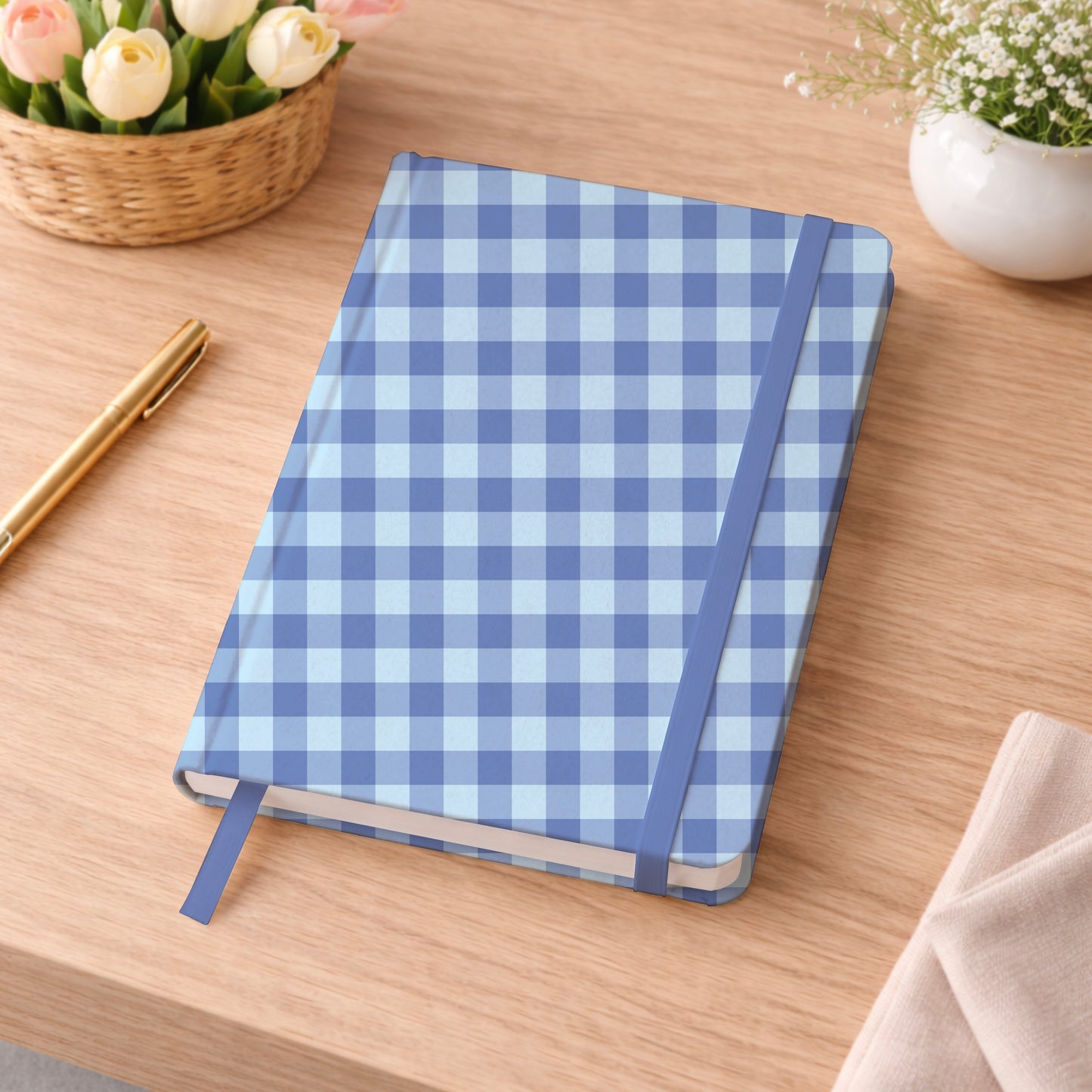 Leafy Blueberry Gingham