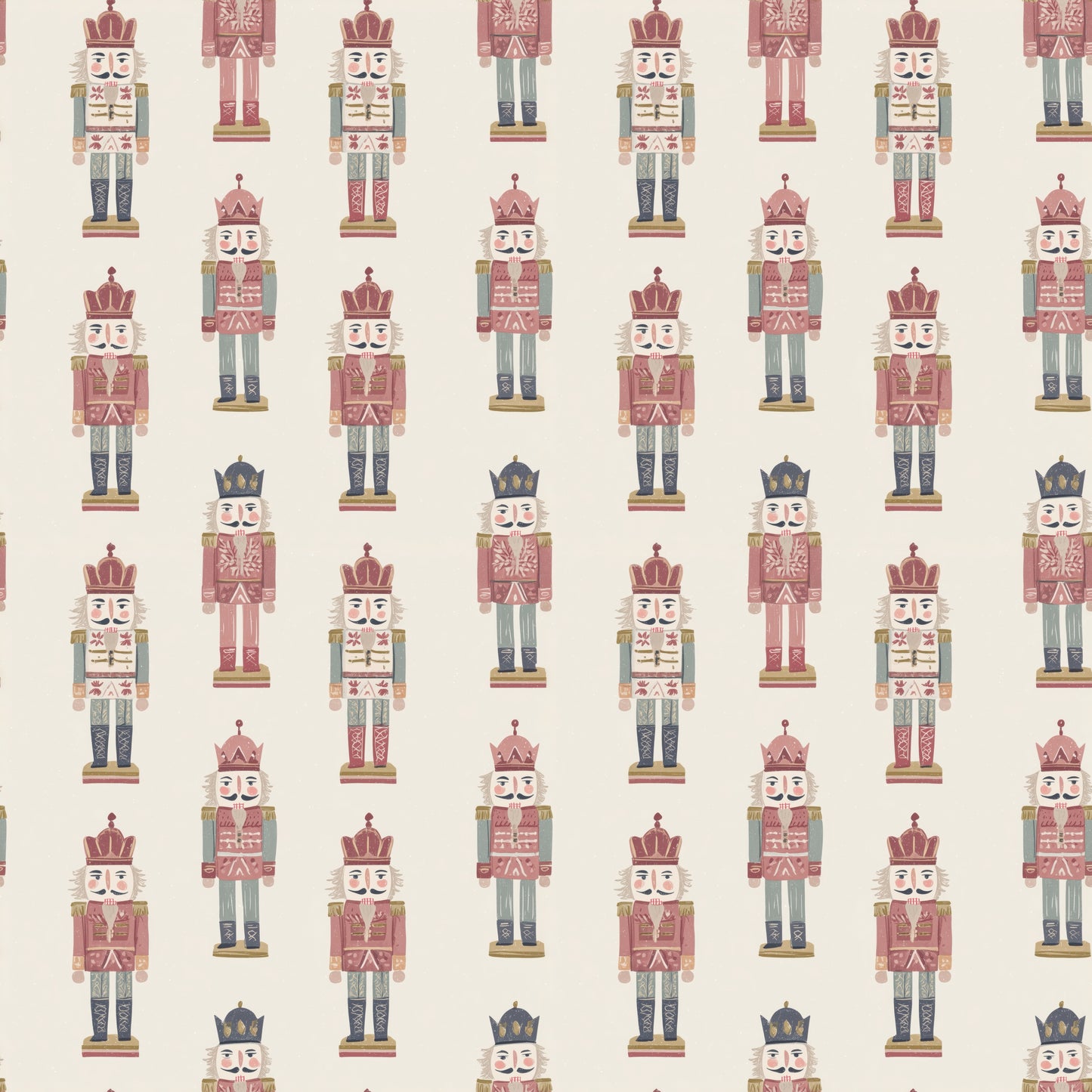 Nutcracker Army Digital Seamless Pattern