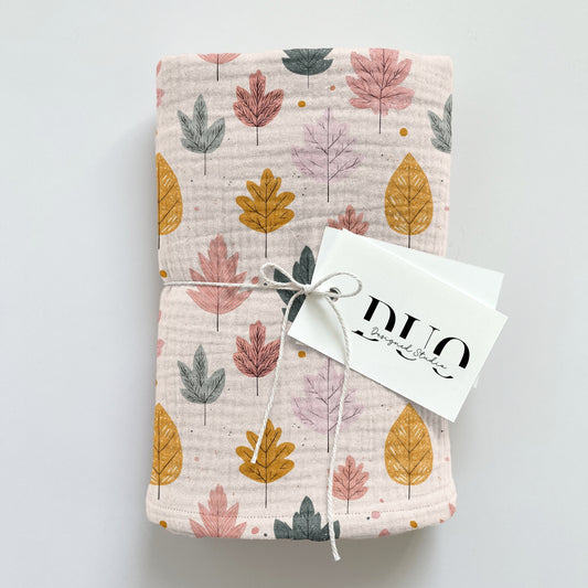 Pale Pink Leaves Digital Seamless Pattern