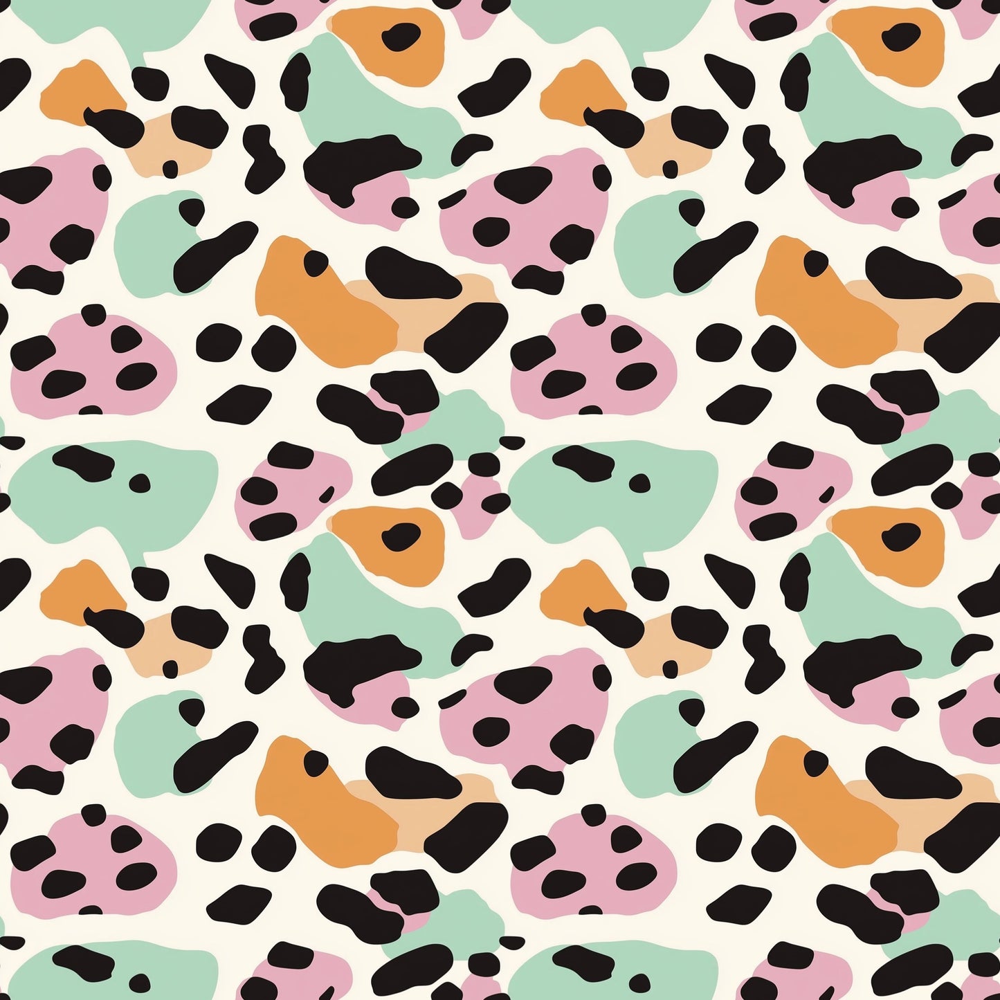 Pastel Animal Print Digital Seamless Pattern