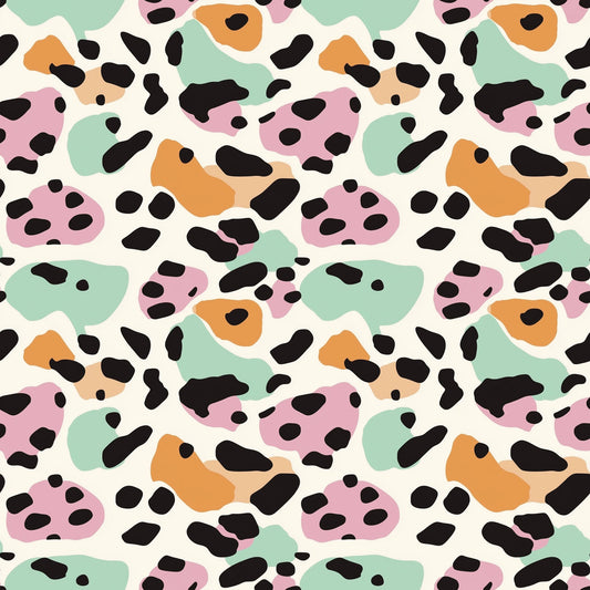 Pastel Animal Print Digital Seamless Pattern