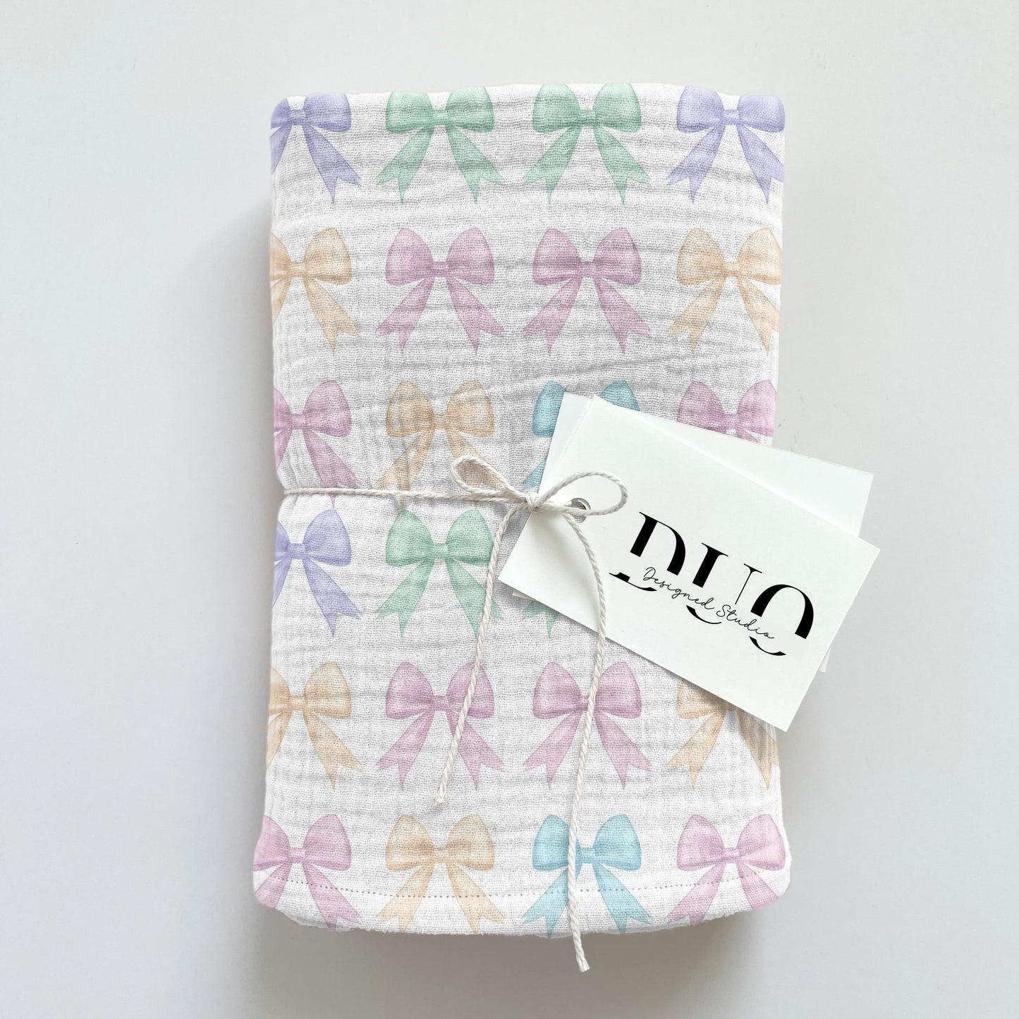 Pastel Bows Digital Seamless Pattern
