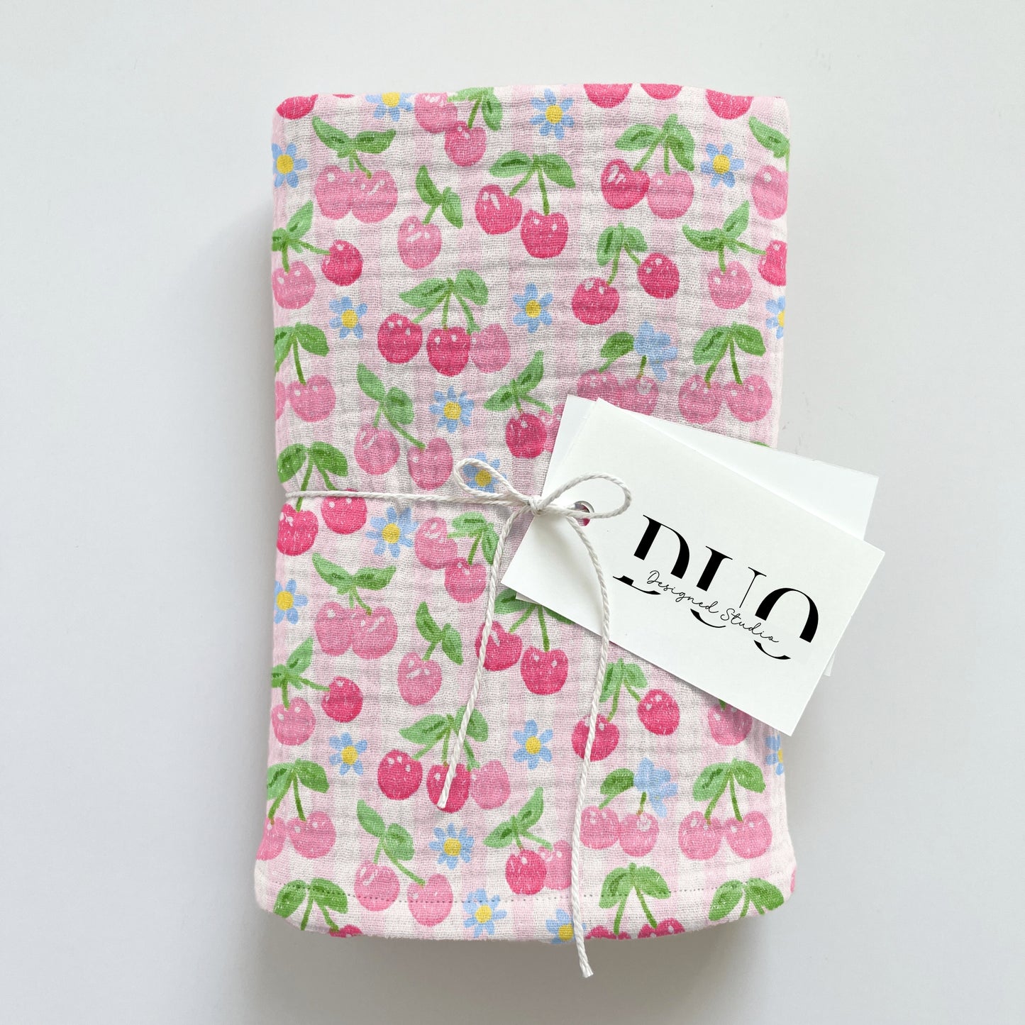 Pastel Cherries Digital Seamless Pattern