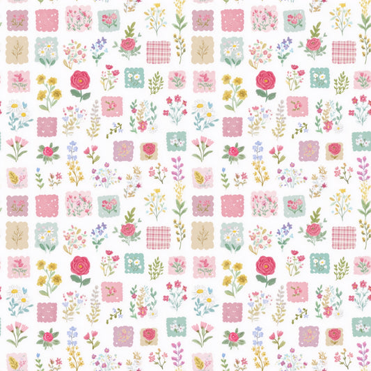Pastel Ditsy Patchwork Digital Seamless Pattern