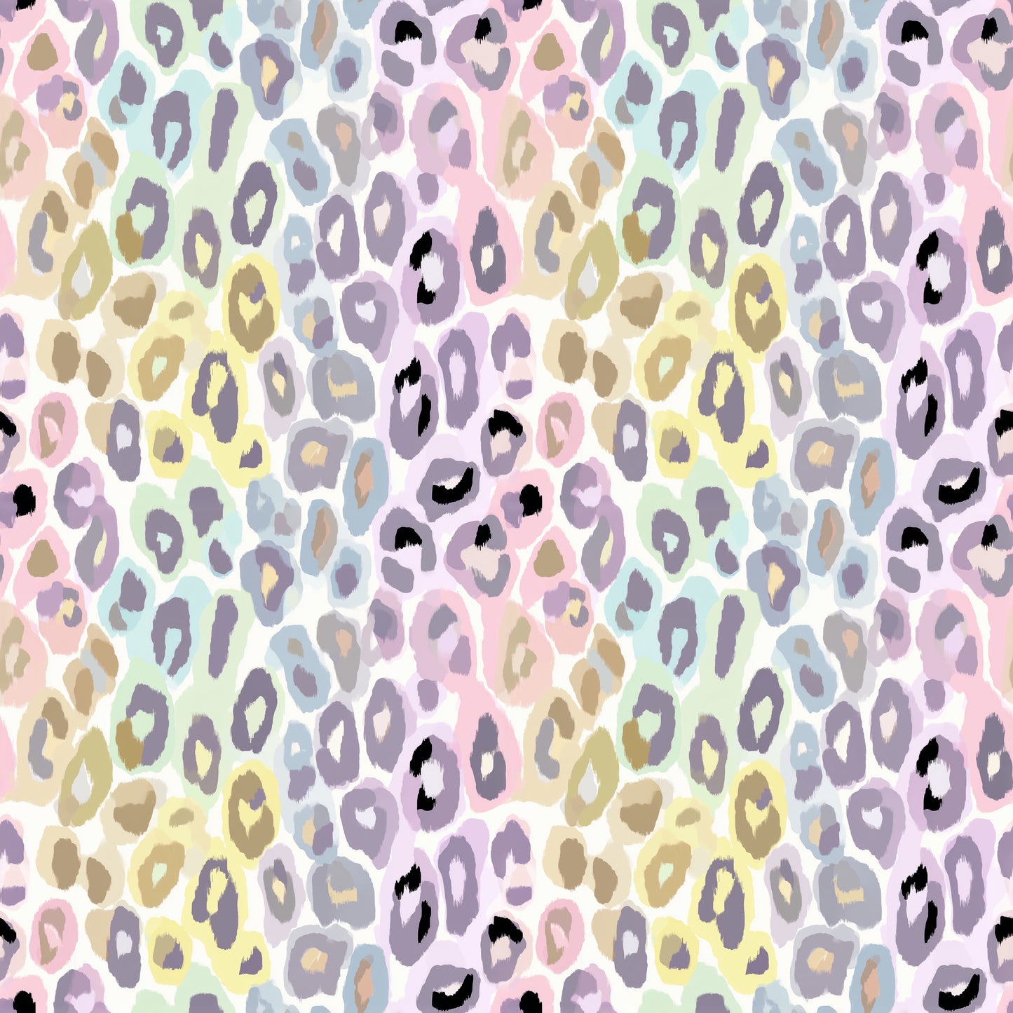 Pastel Dye Animal Print Digital Seamless Pattern