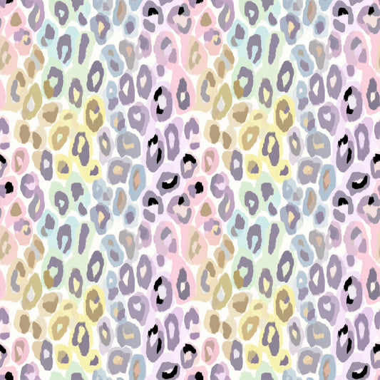 Pastel Dye Animal Print Digital Seamless Pattern