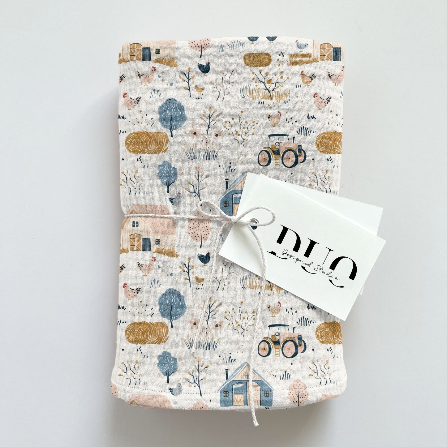 Pastel Farmyard Digital Seamless Pattern