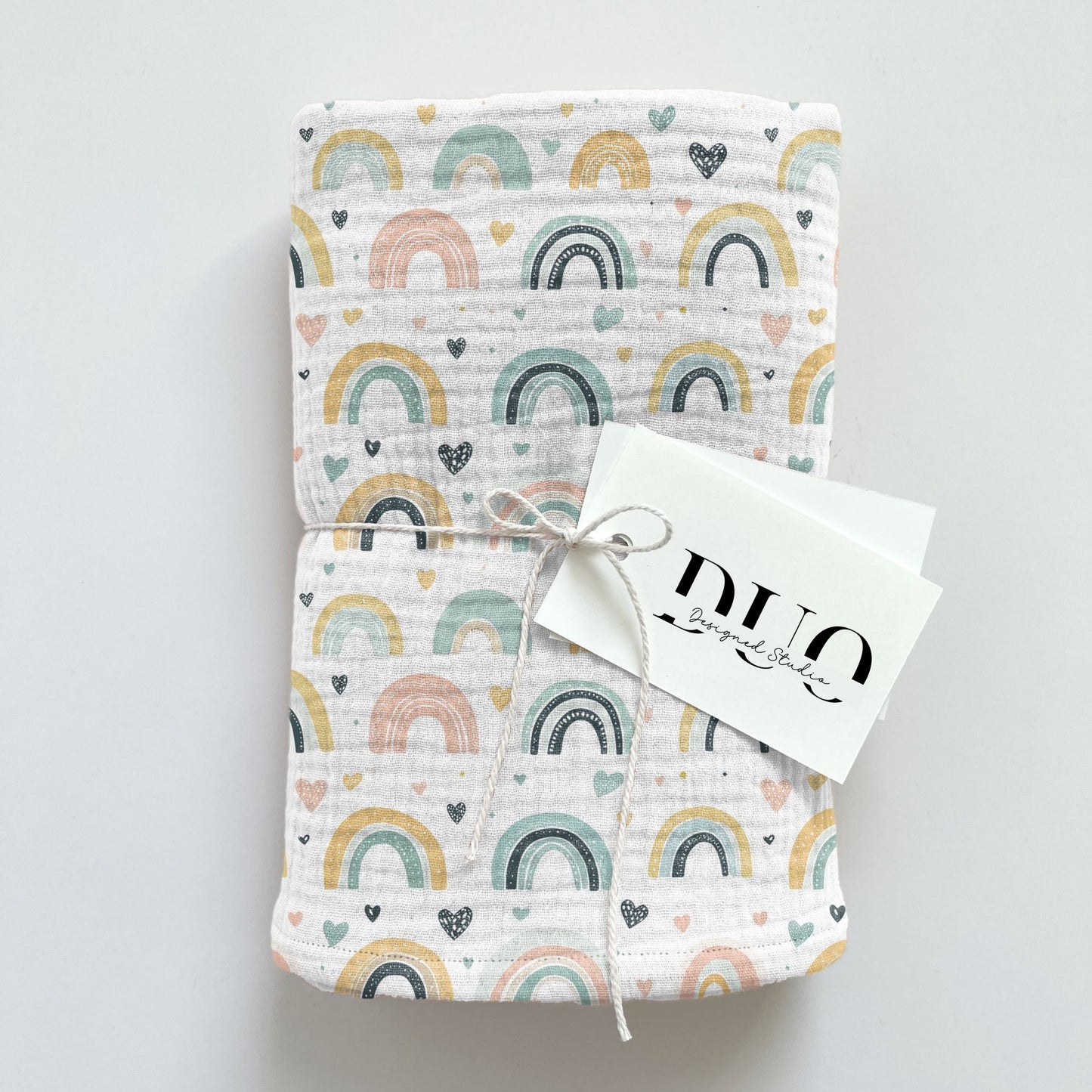 Pastel Rainbows Digital Seamless Pattern