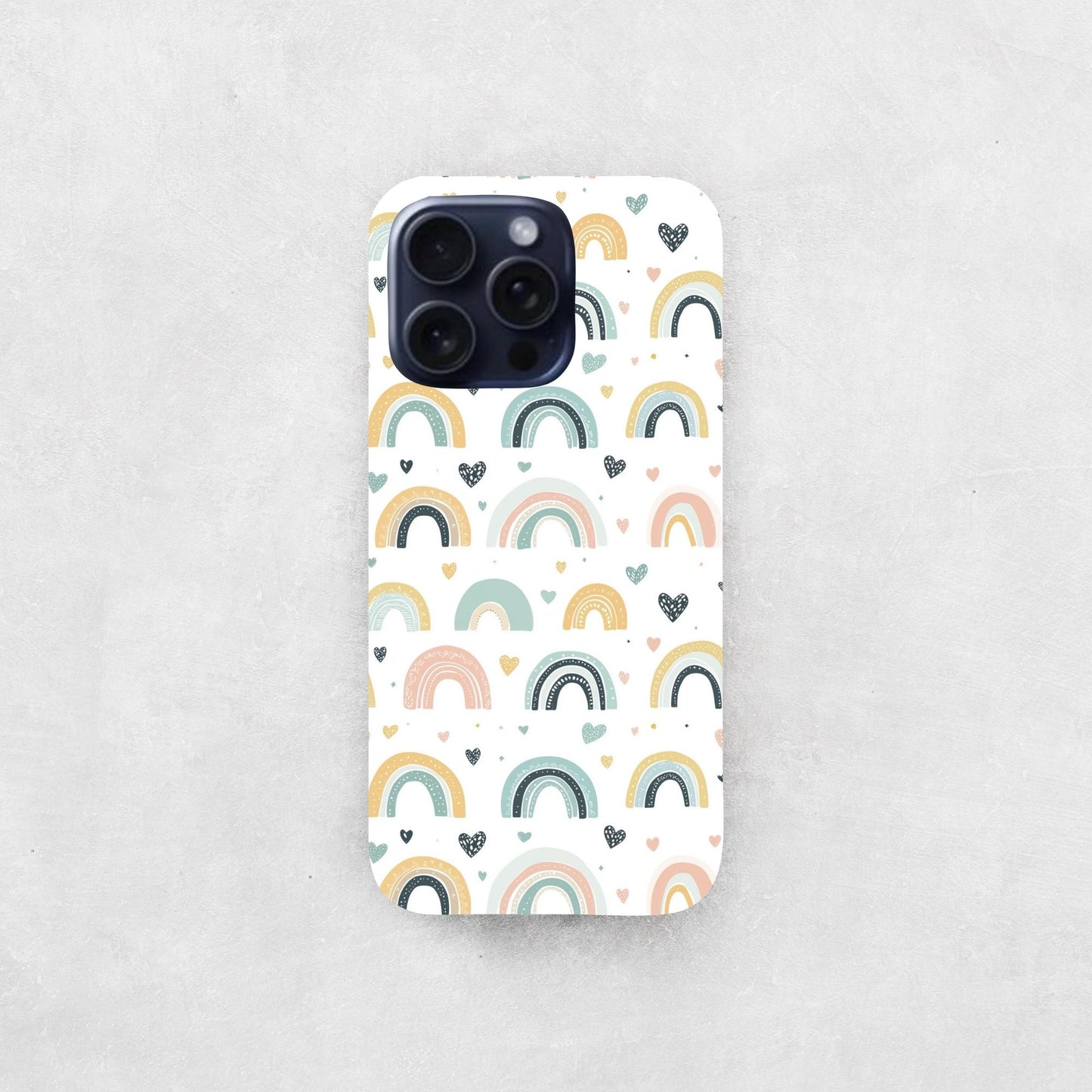 Pastel Rainbows Digital Seamless Pattern
