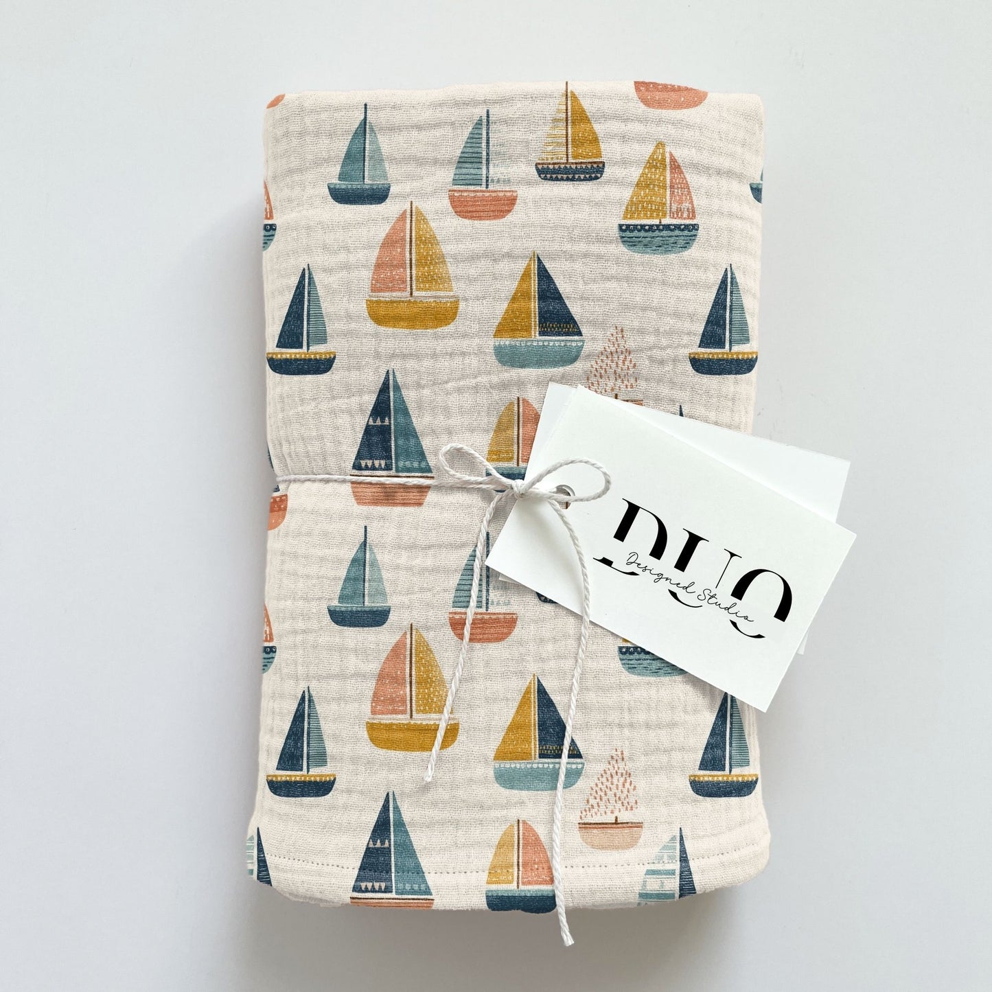 Pastel Sailing Boats Digital Seamless Pattern