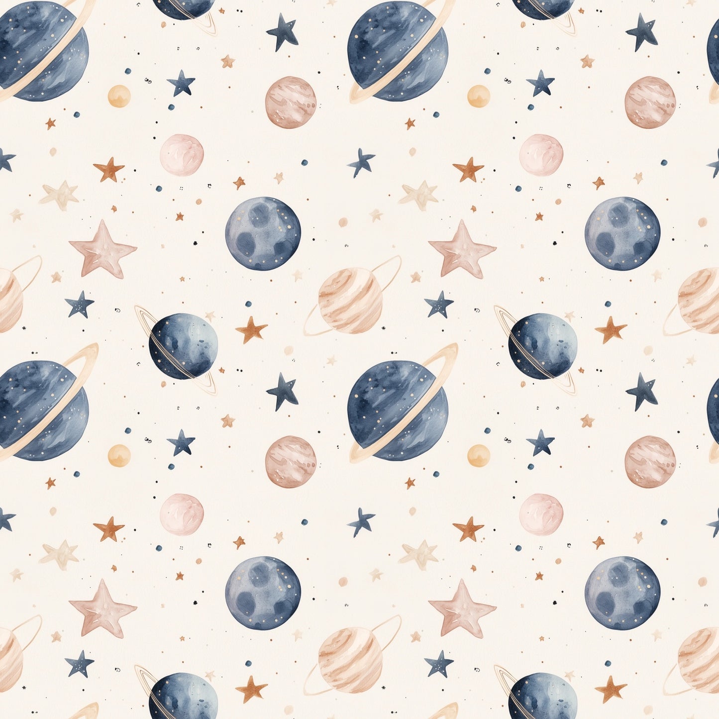 Pastel Space Digital Seamless Pattern