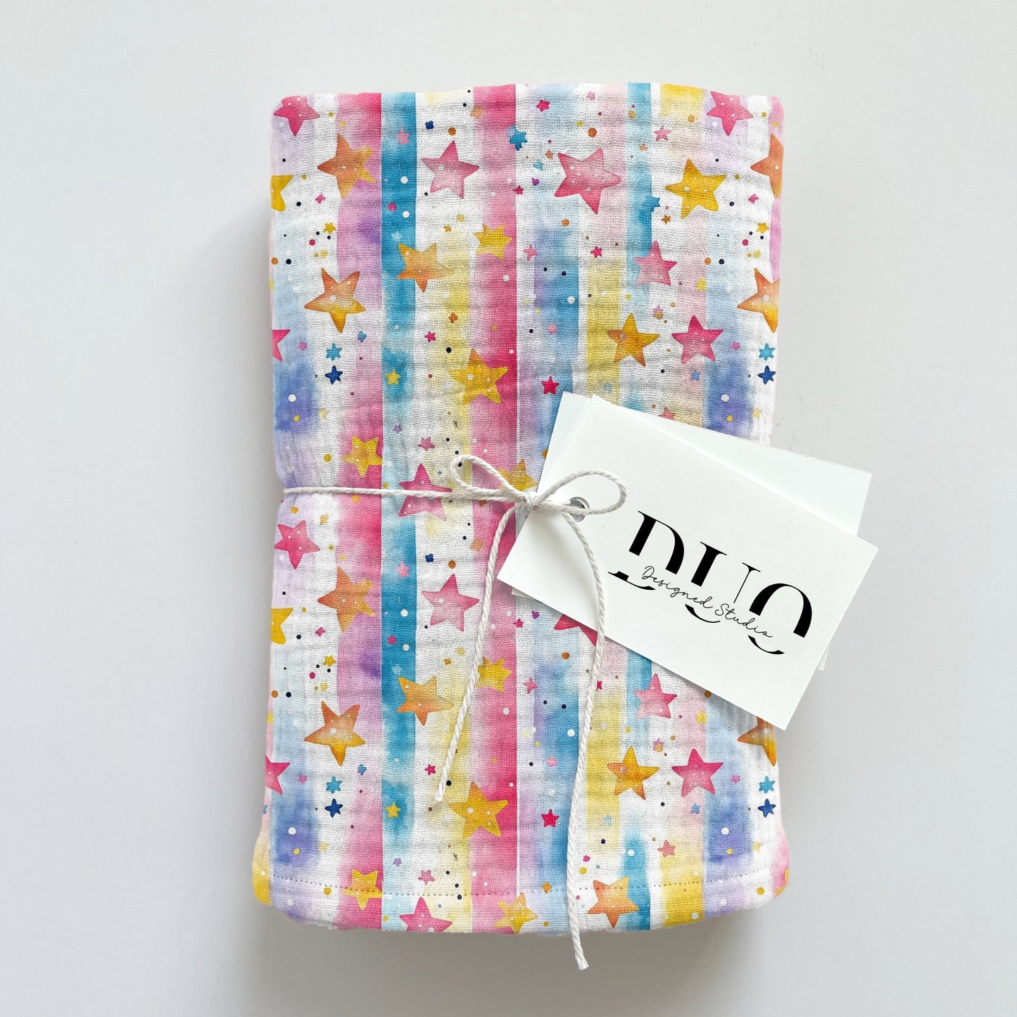 Pastel Stripes & Stars Digital Seamless Pattern
