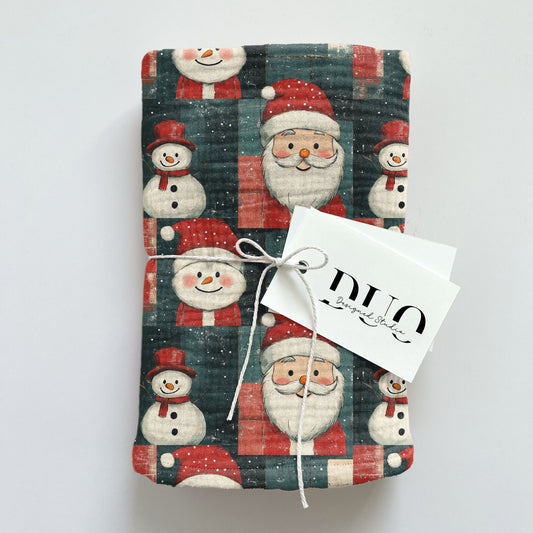Patchwork Christmas Digital Seamless Pattern