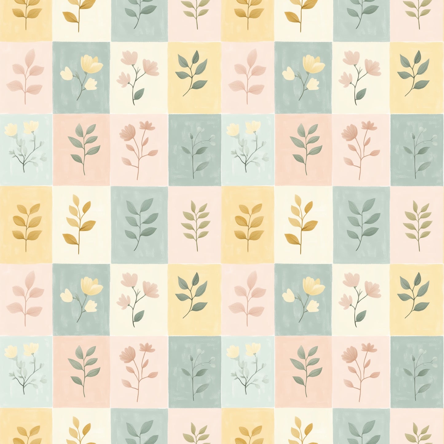 Patchwork Quilt Patchwork Digital Seamless Pattern