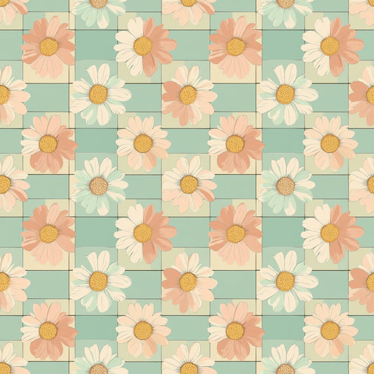 Patchwork Floral Quilt Patchwork Digital Seamless Pattern