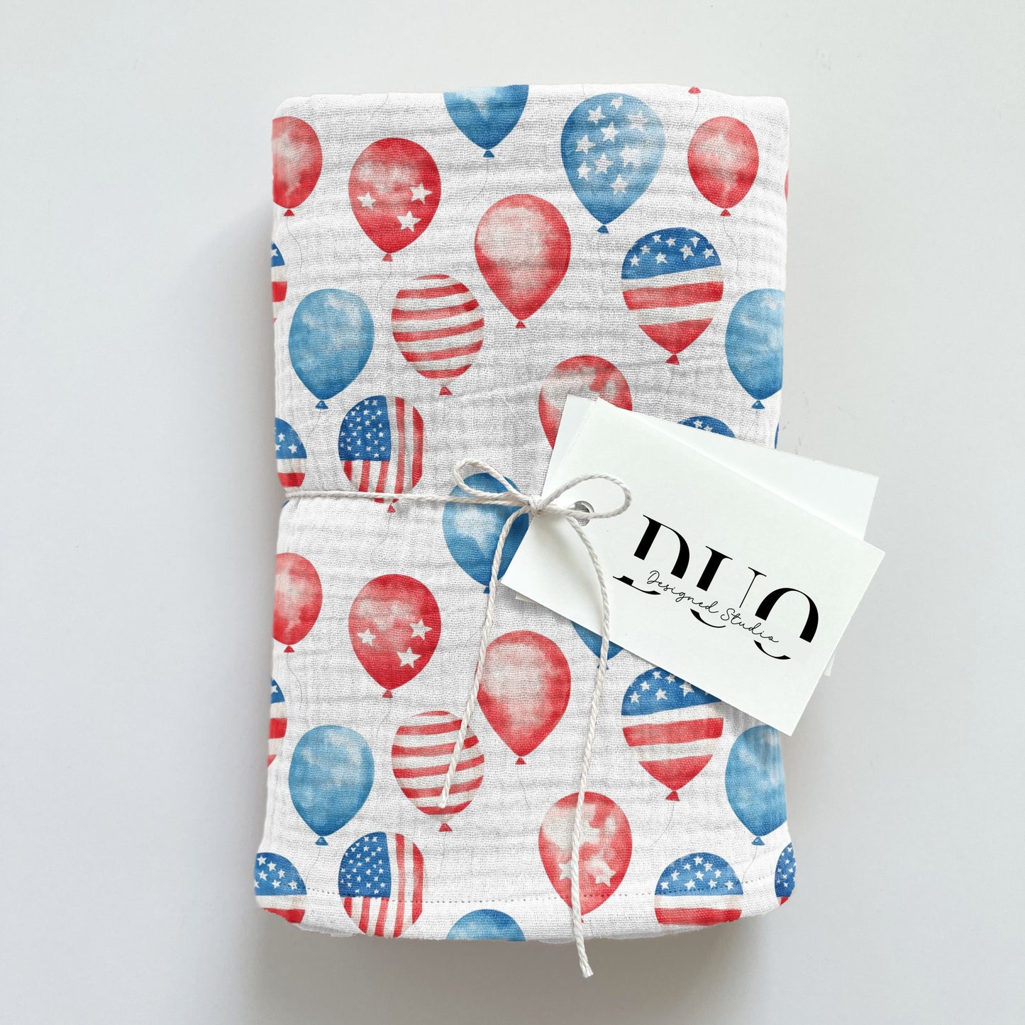 Patriotic Balloons Digital Seamless Pattern