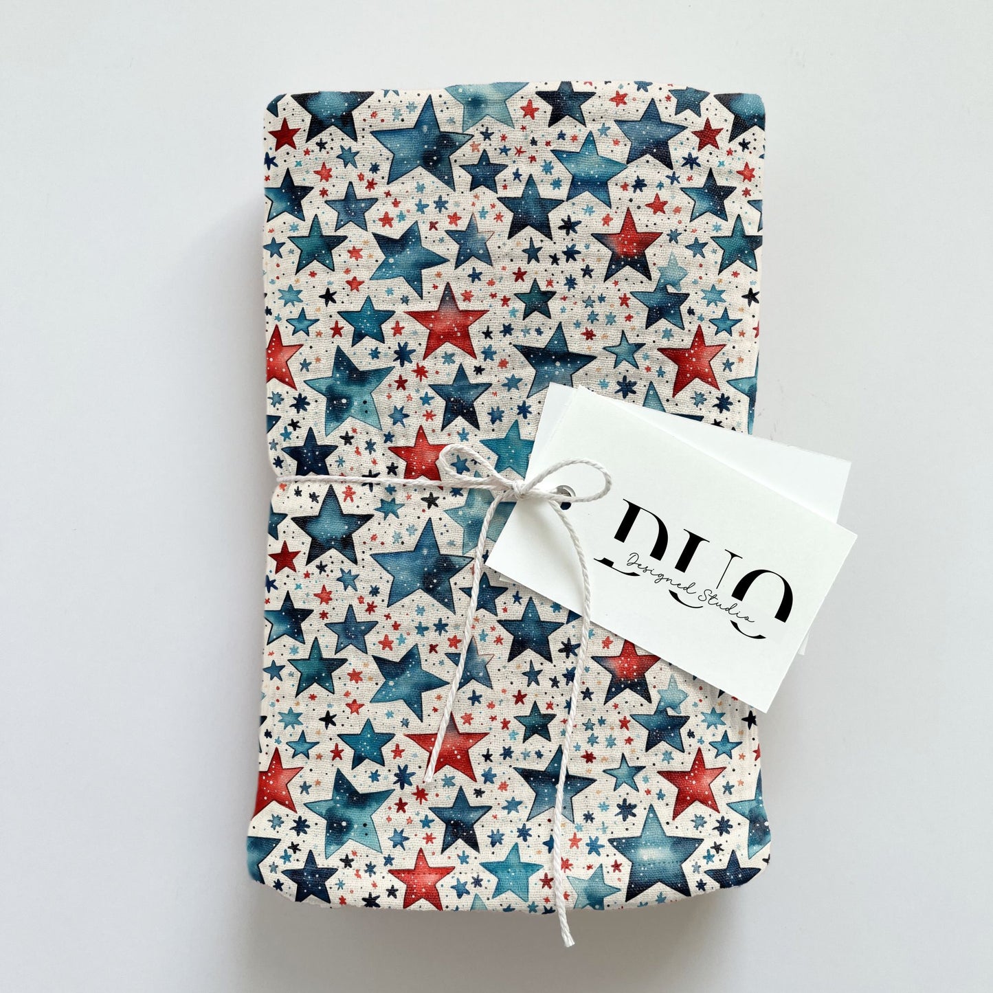 Patriotic Stars Digital Seamless Pattern