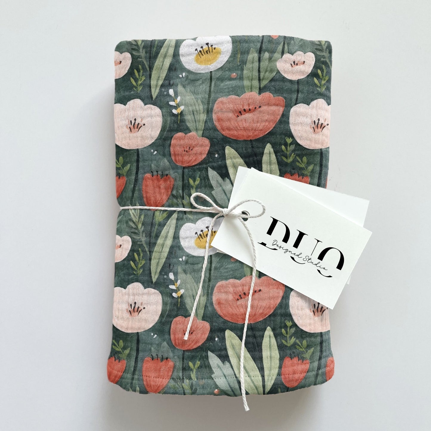 Peach Summer Blooms Digital Seamless Pattern