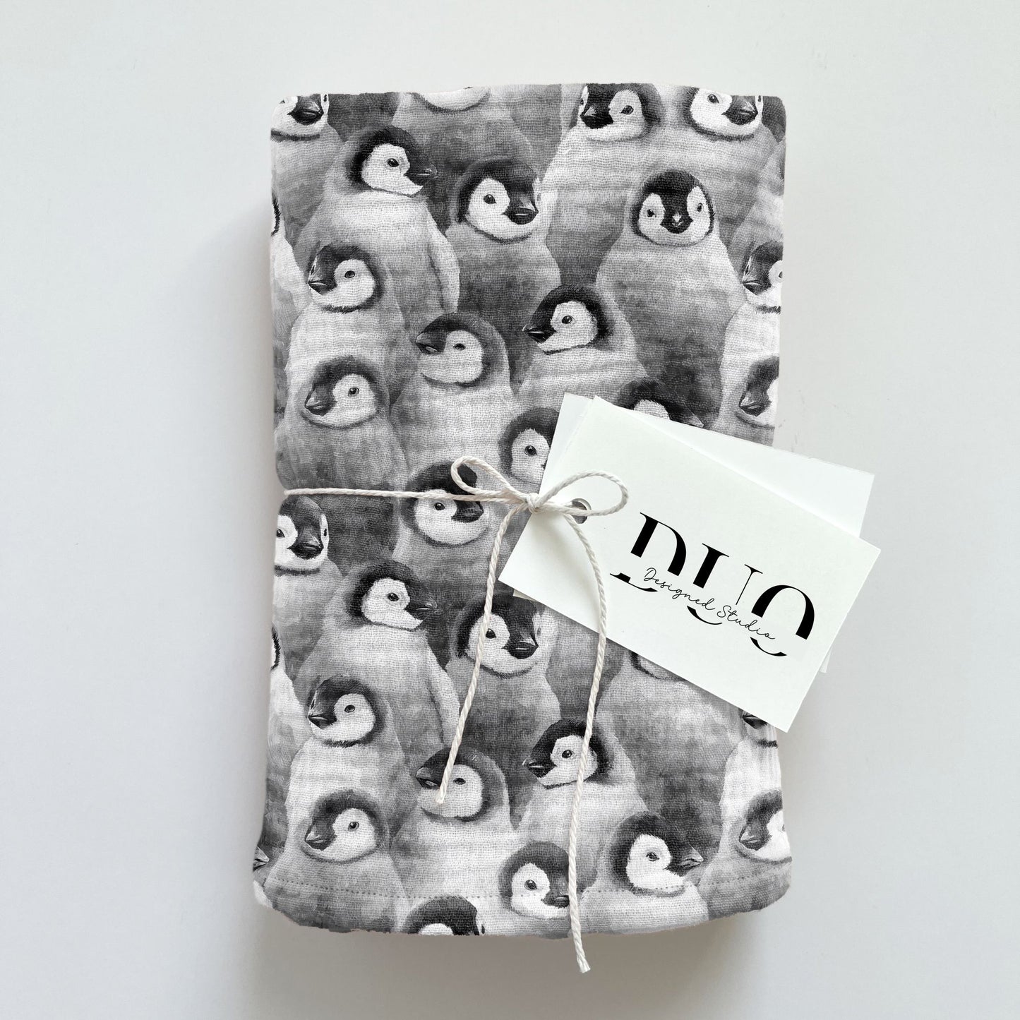 Penguin Huddle Digital Seamless Pattern