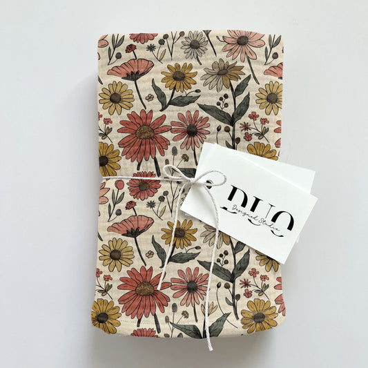 Penned Florals Digital Seamless Pattern