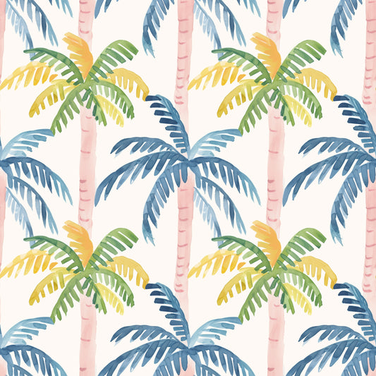 Perfect Palm Trees Digital Seamless Pattern