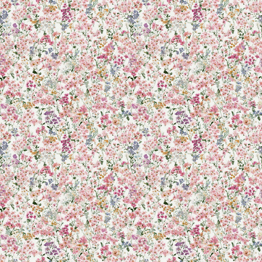 Perfect Pink Ditsy Floral Digital Seamless Pattern