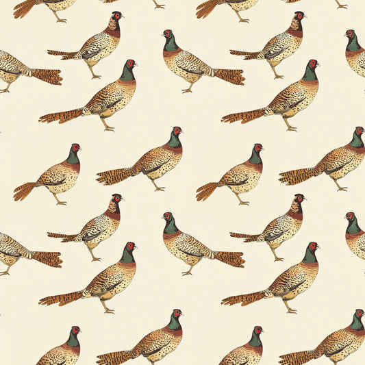 Pheasants Digital Seamless Pattern