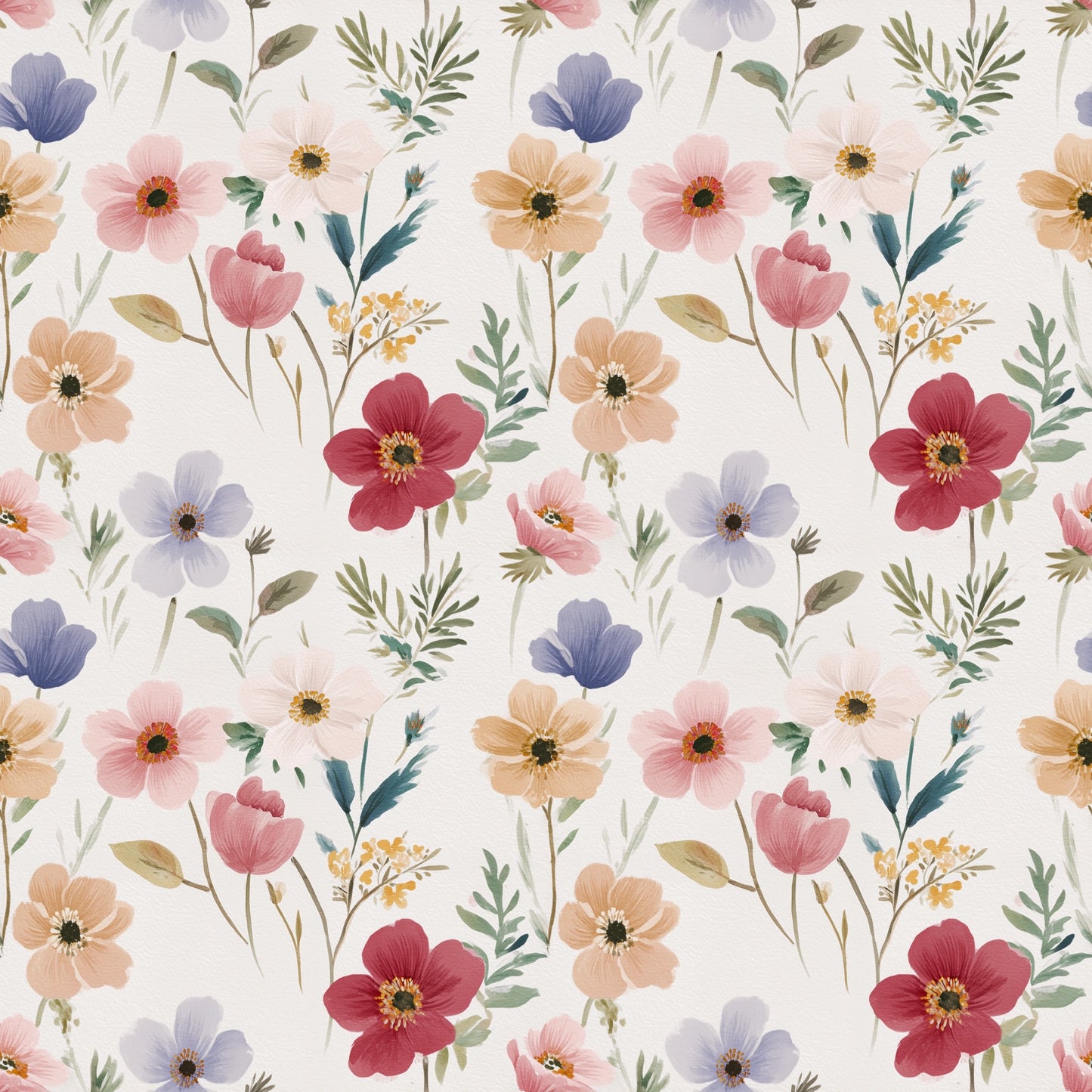 Phoebe Floral Digital Seamless Pattern