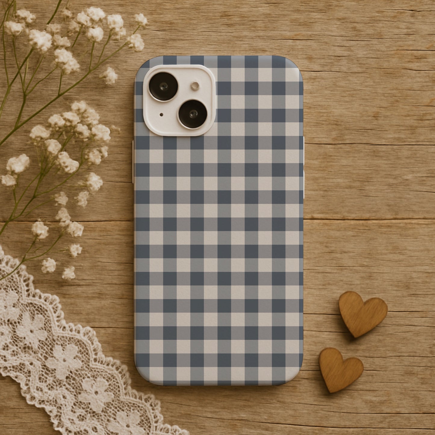 Blueberry Blue Gingham