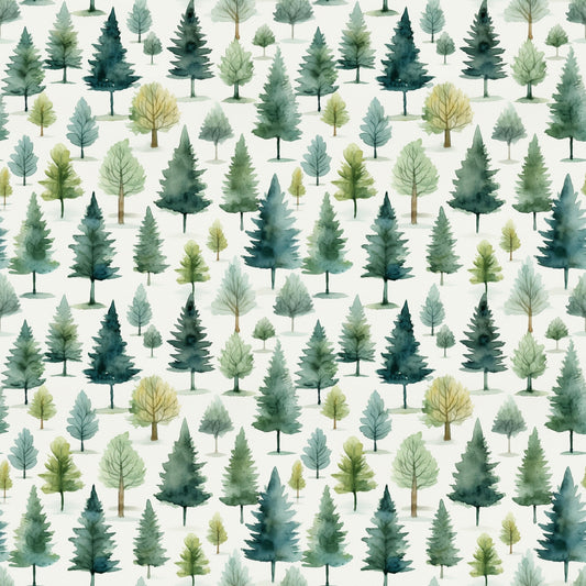 Pine Forest Digital Seamless Pattern