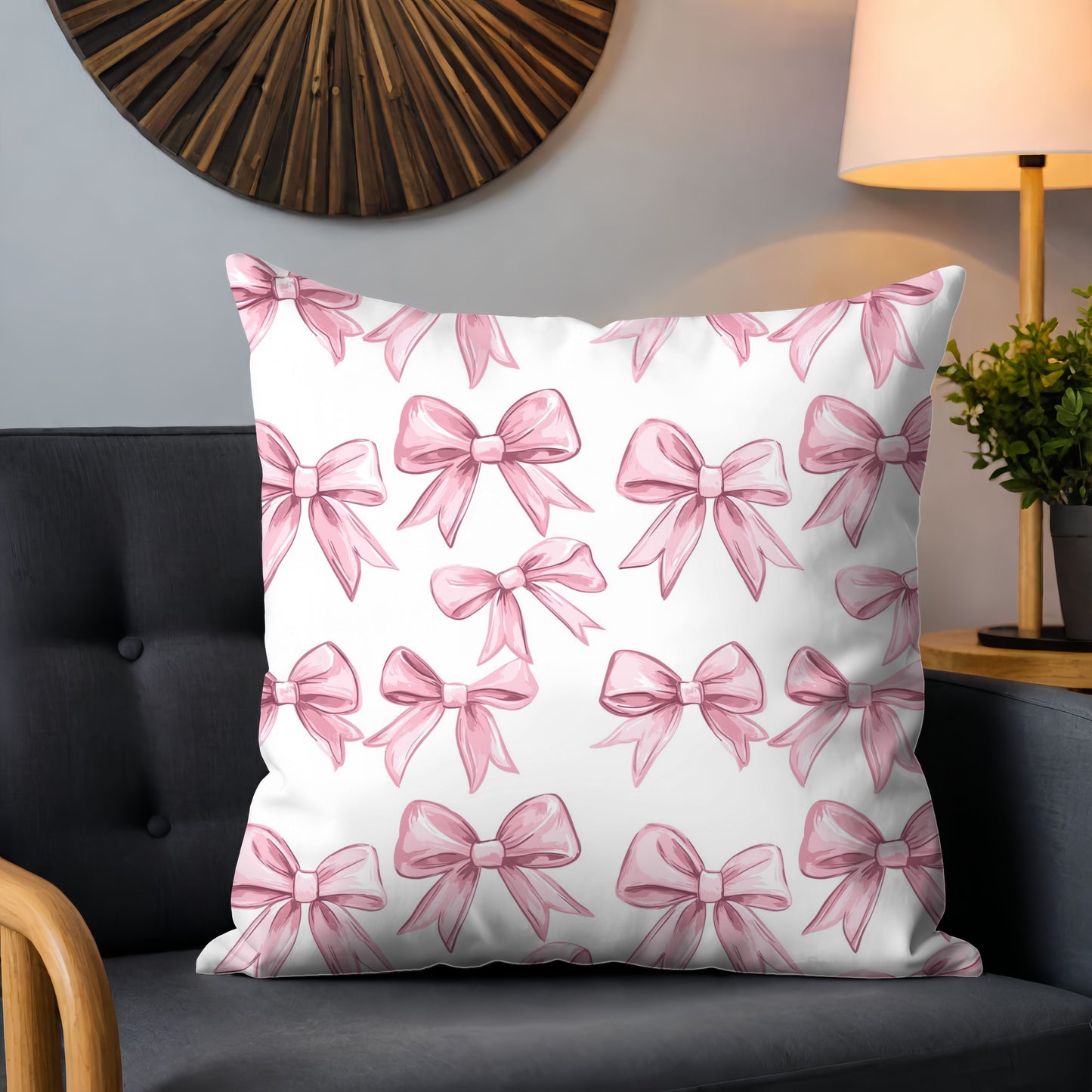 Pink Coquette Bows Digital Seamless Pattern