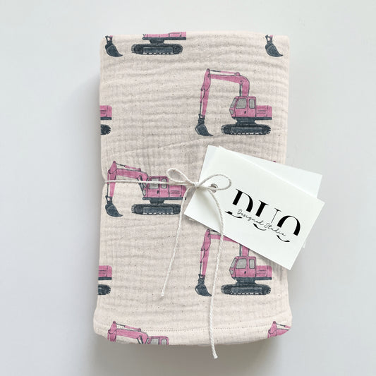 Pink Diggers Digital Seamless Pattern