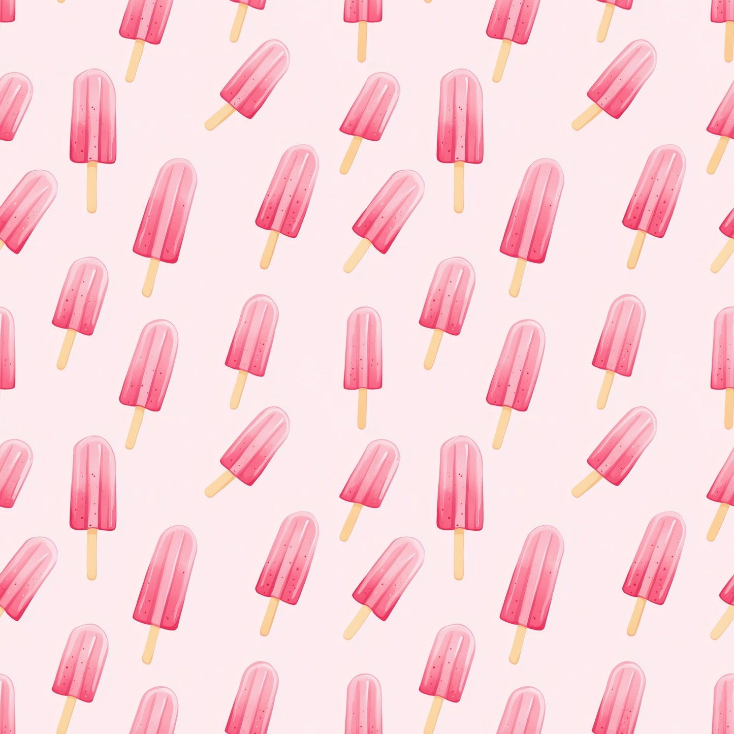 Pink Popsicles Digital Seamless Pattern