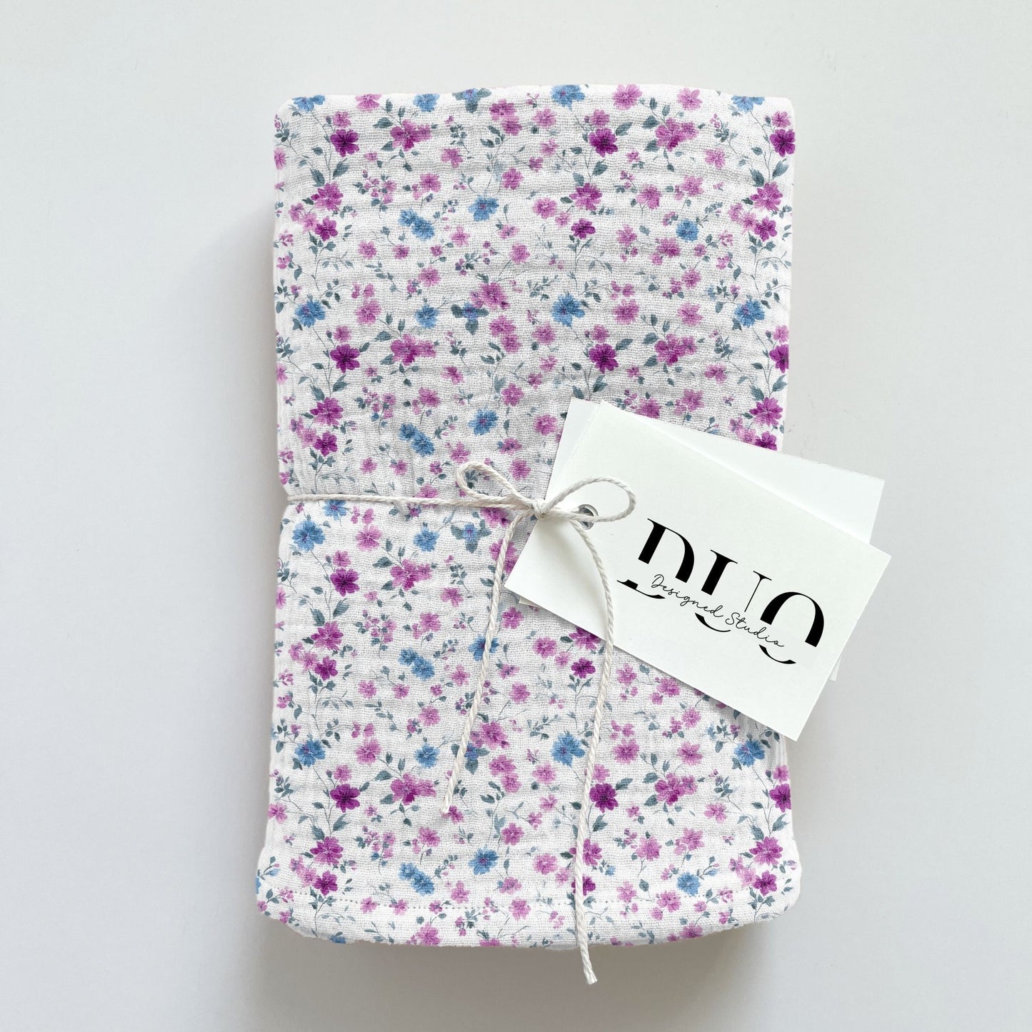 Pink Purple Ditsy Floral Digital Seamless Pattern
