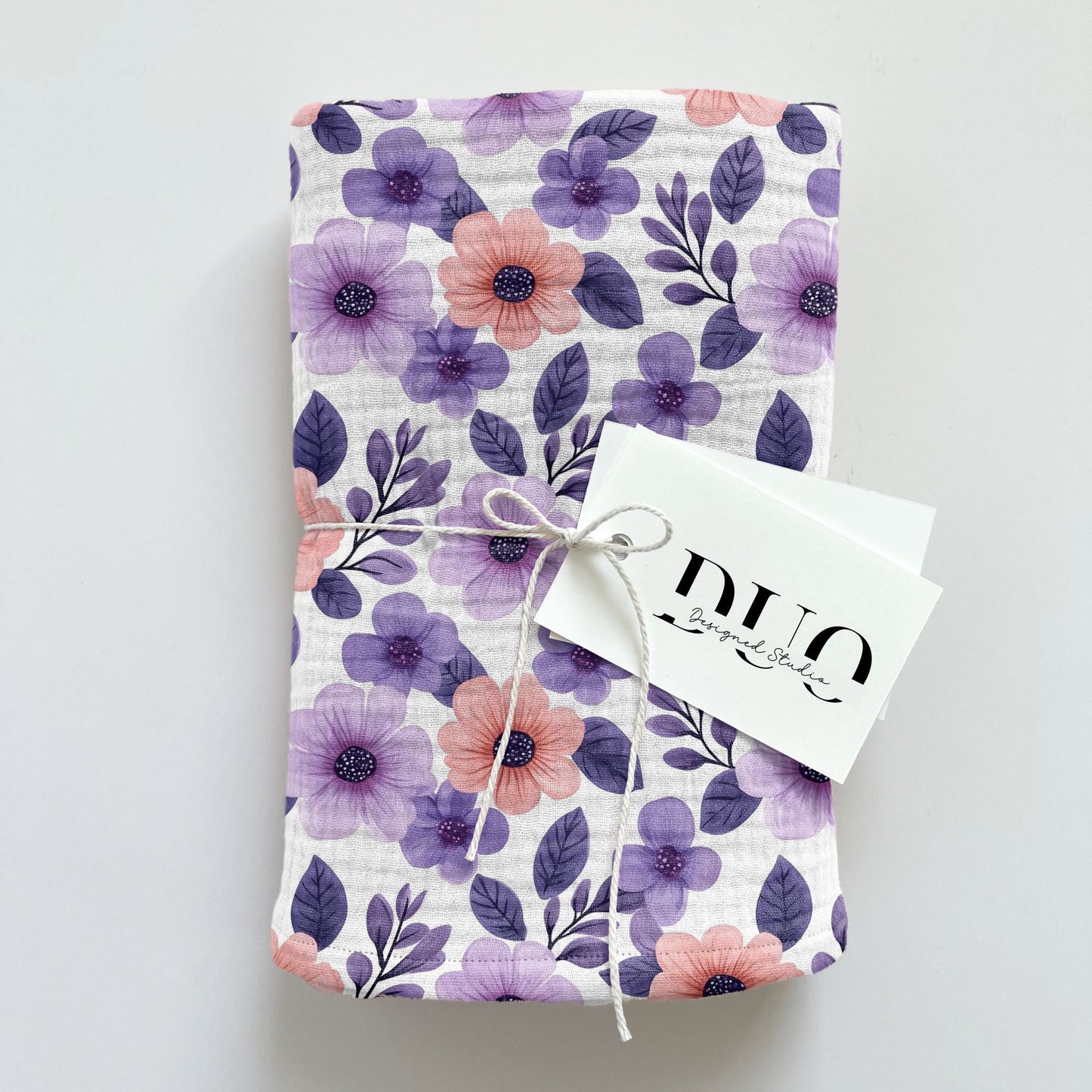 Purple Pink Floral Digital Seamless Pattern