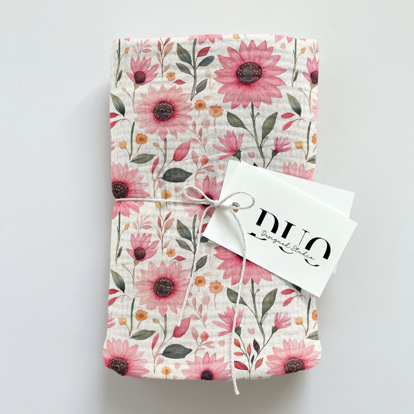 Pink Sunflower Field Digital Seamless Pattern