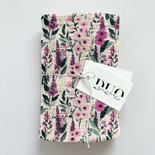 Plum & Pink Floral Digital Seamless Pattern