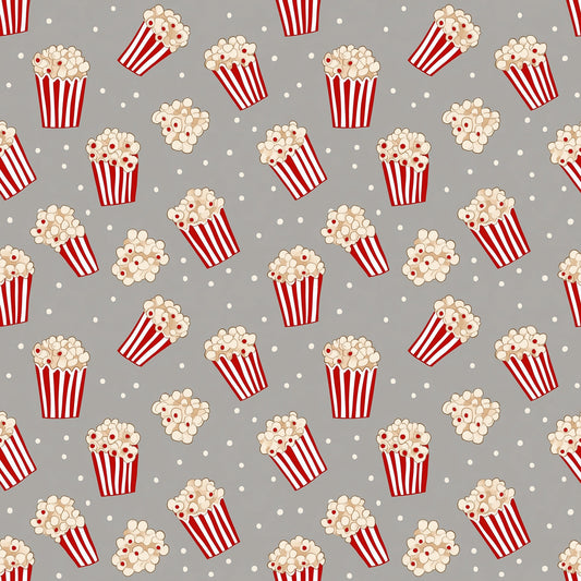 Popcorn Digital Seamless Pattern