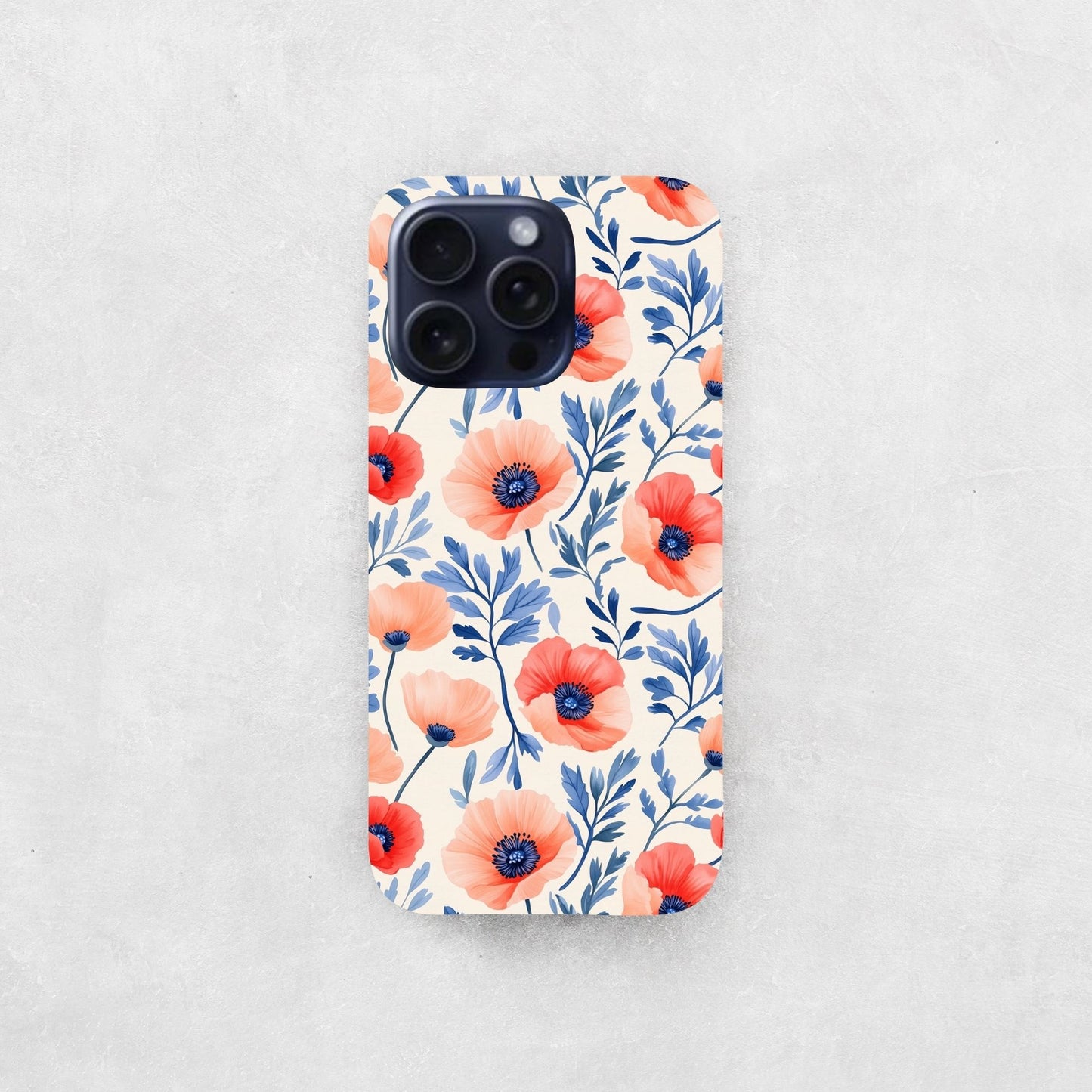 Poppy Field Digital Seamless Pattern