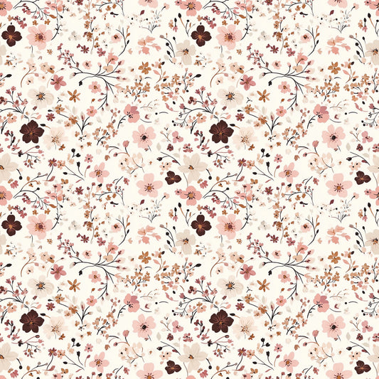 Pretty Blossoms Digital Seamless Pattern
