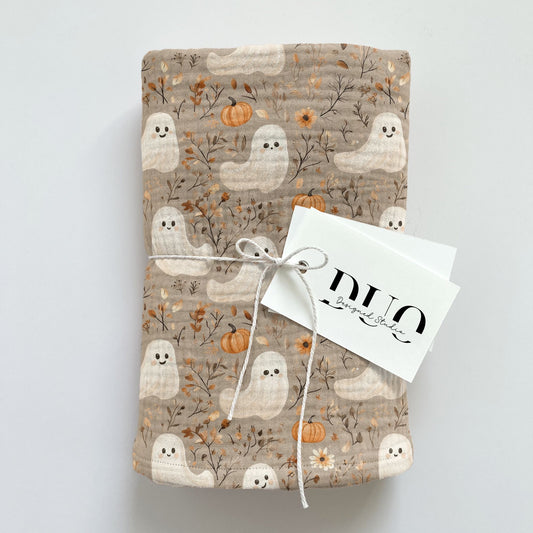 Cute Ghosts Digital Seamless Pattern