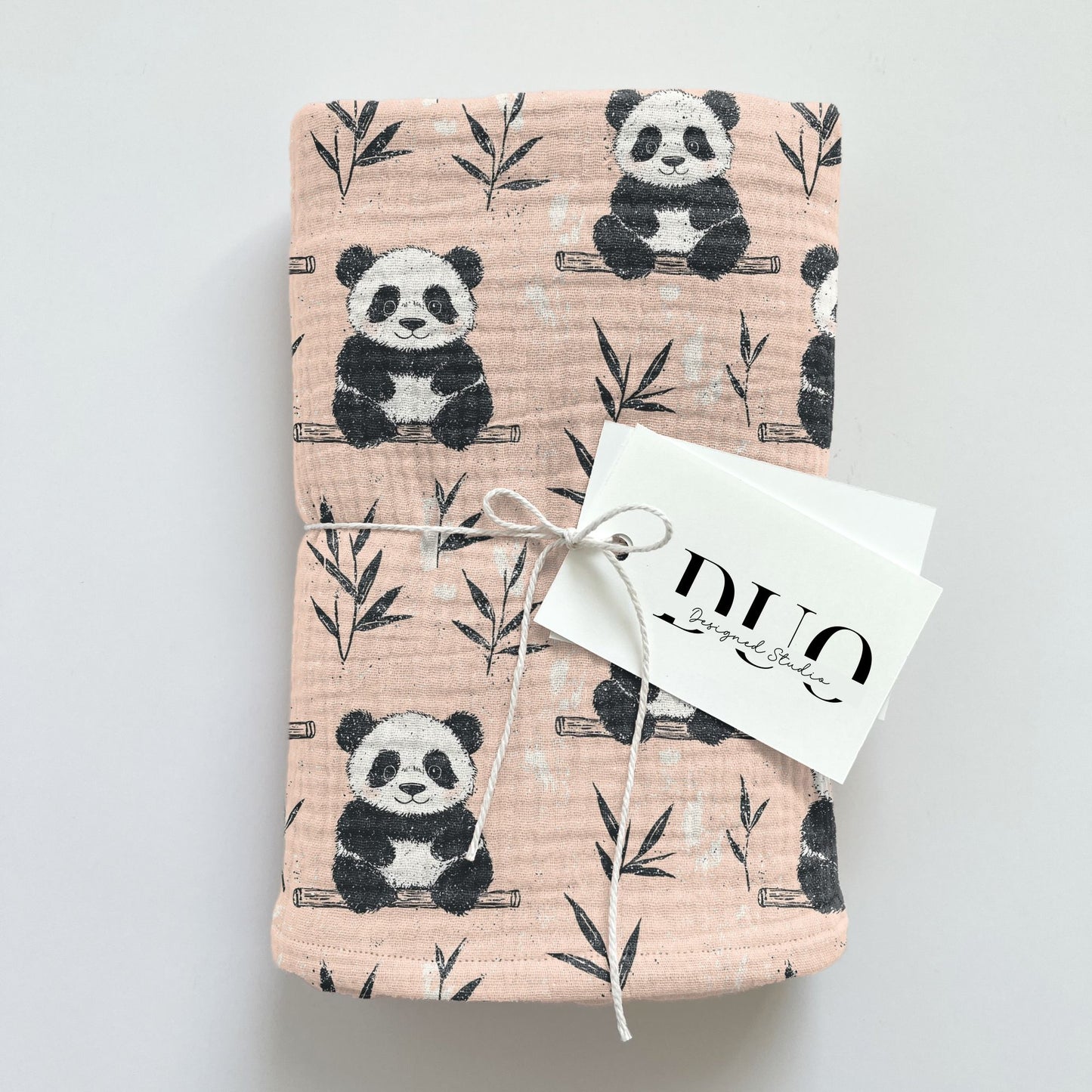Pink Pandas Digital Seamless Pattern