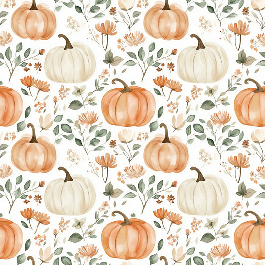 Pumpkin Patch Digital Seamless Pattern