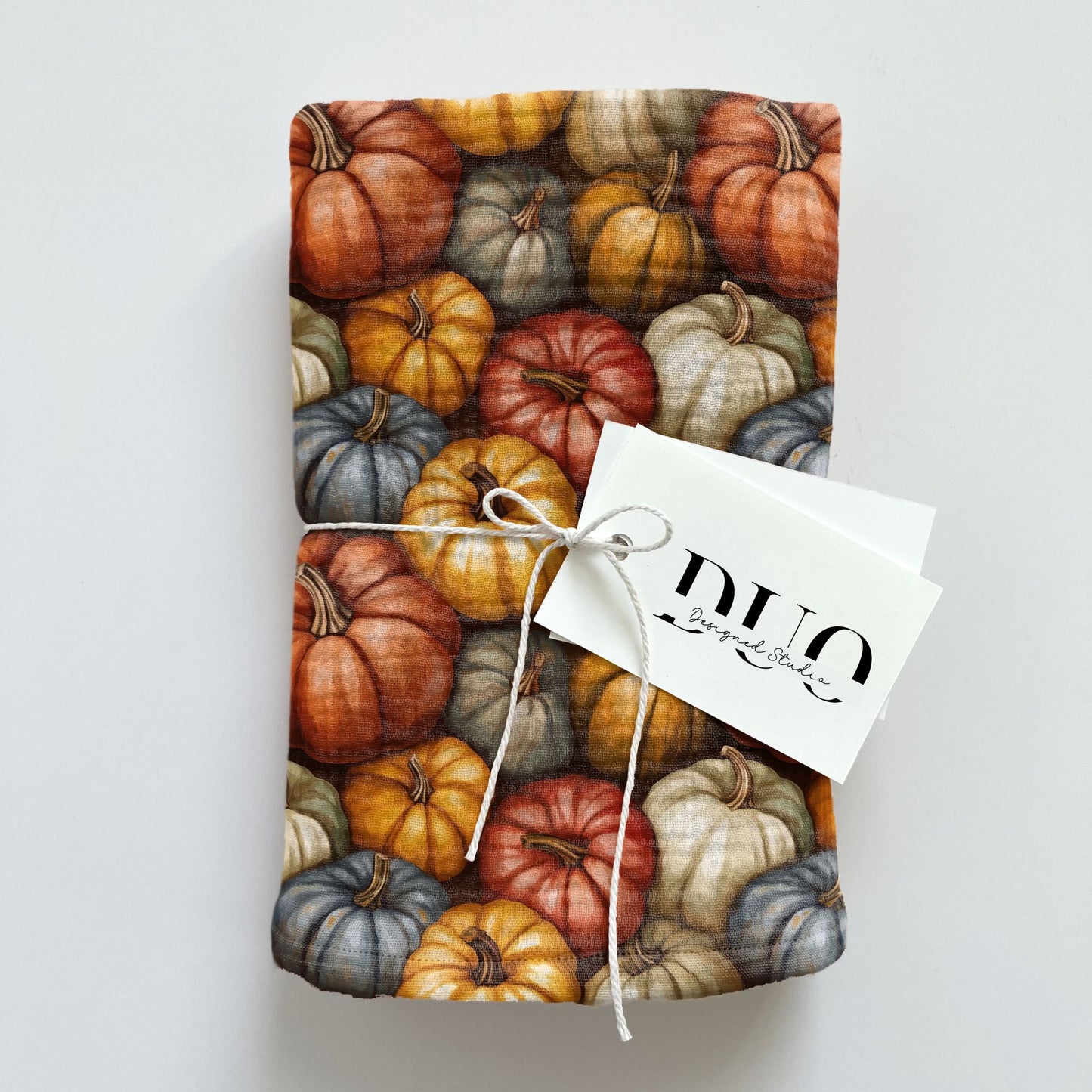 Autumn Pumpkin Stack Digital Seamless Pattern