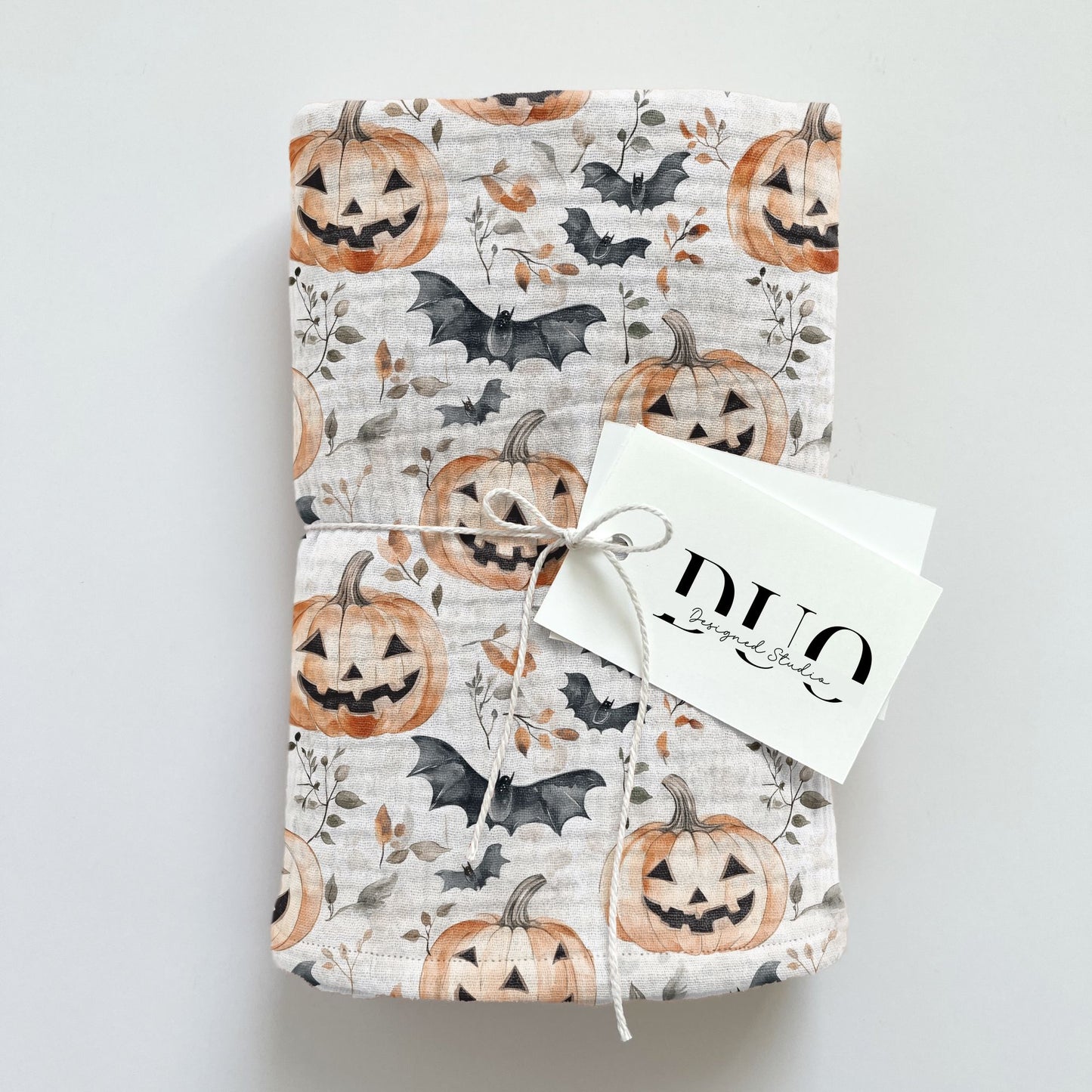 Pumpkins & Bats Digital Seamless Pattern